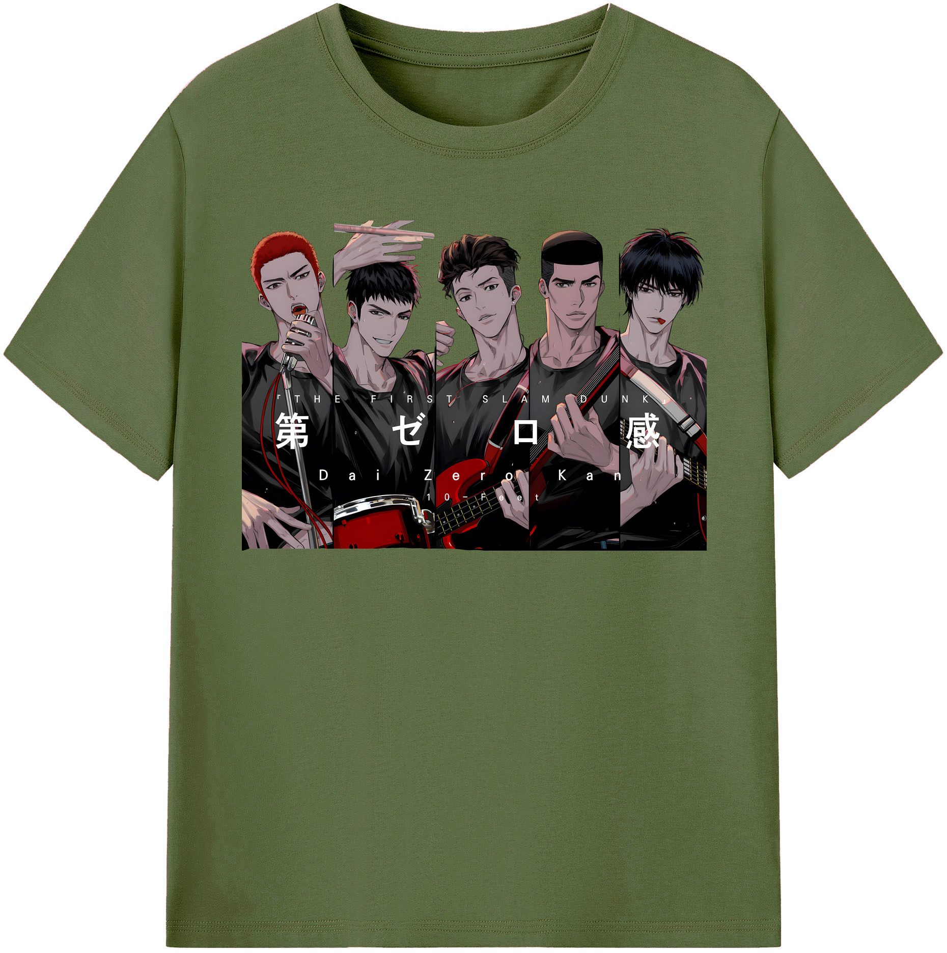 SLAM DUNK／スラムダンク 綿100％半袖Tシャツ（フロントプリント）